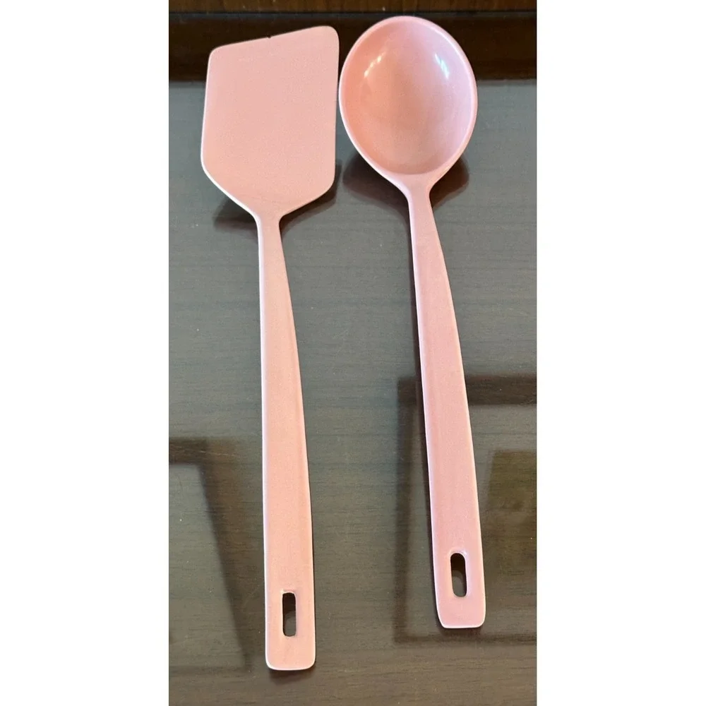 MCM Rubbermaid Pink Melamine 604/602 Alco Serving Spoon &‎ Spatula